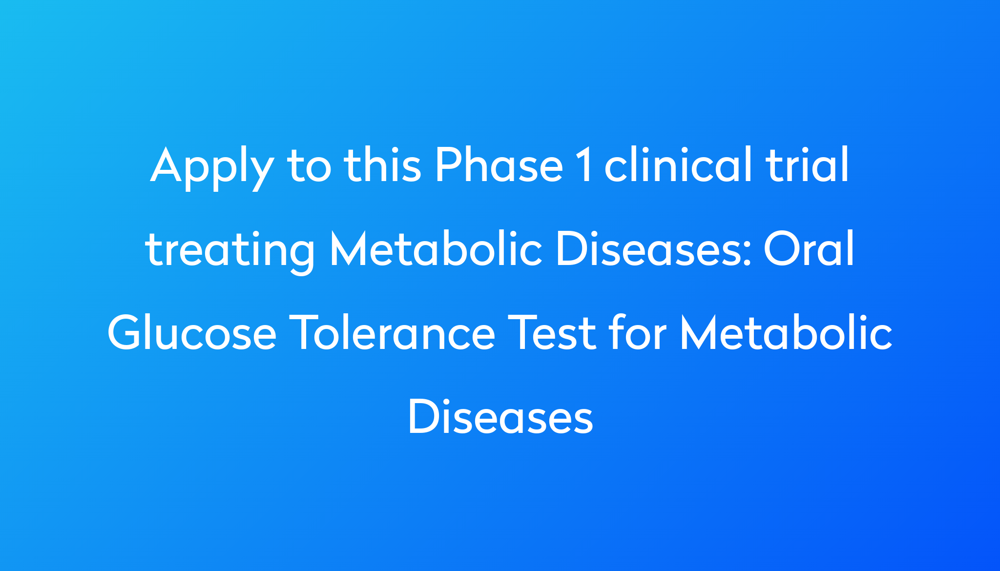 What Is An Abnormal Glucose Tolerance Test